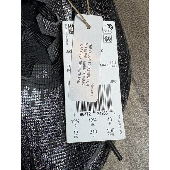 Adidas Adizero Electric Speed Juice Black Football Cleats IE4414 Men’s Size 13 - Picture 7 of 8